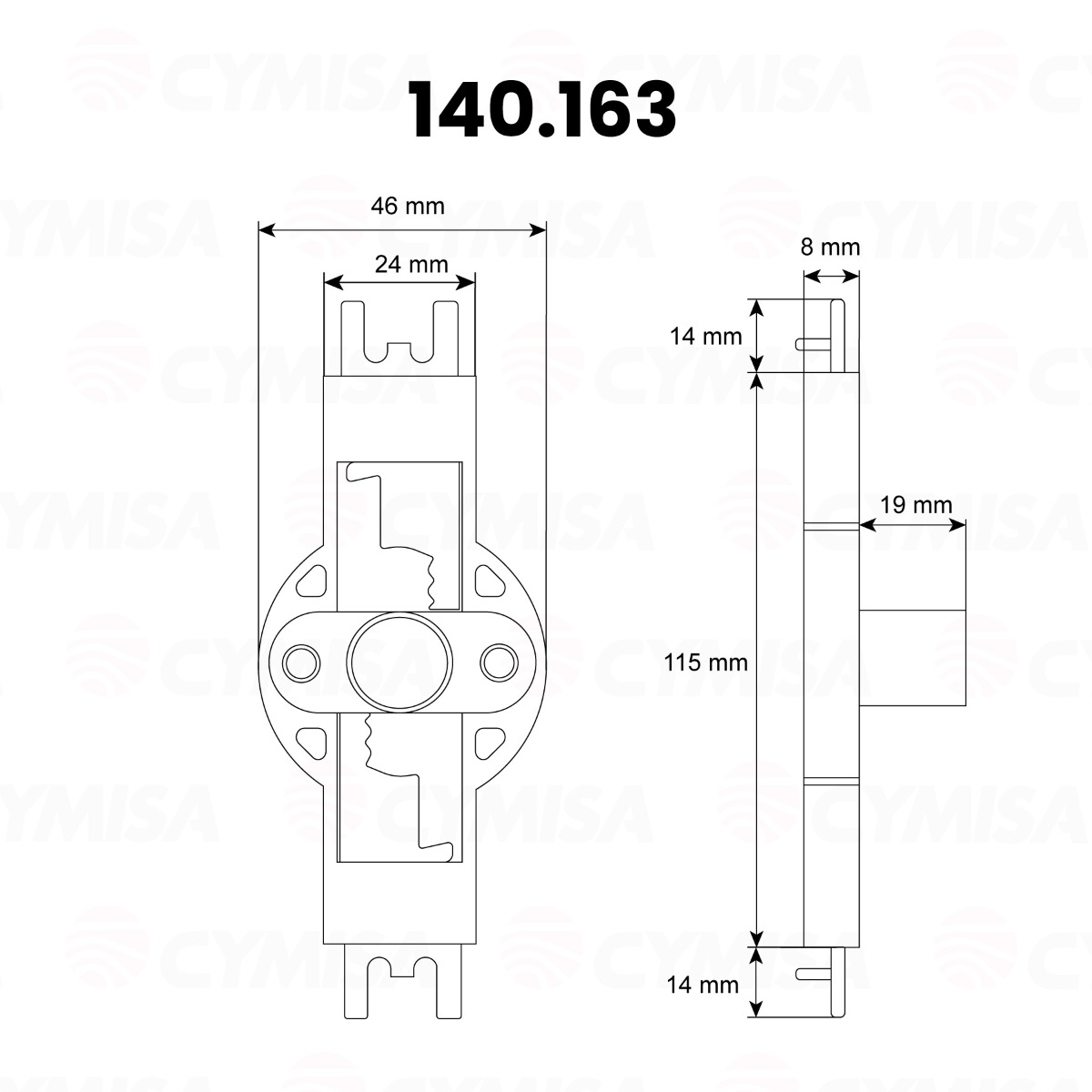 Sistema 260/265: Cerradura para armarios
