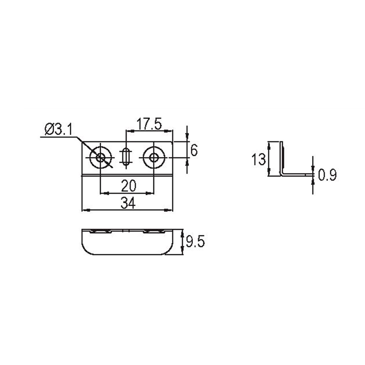 Cilindro para 2 puertas, acabado níquel
