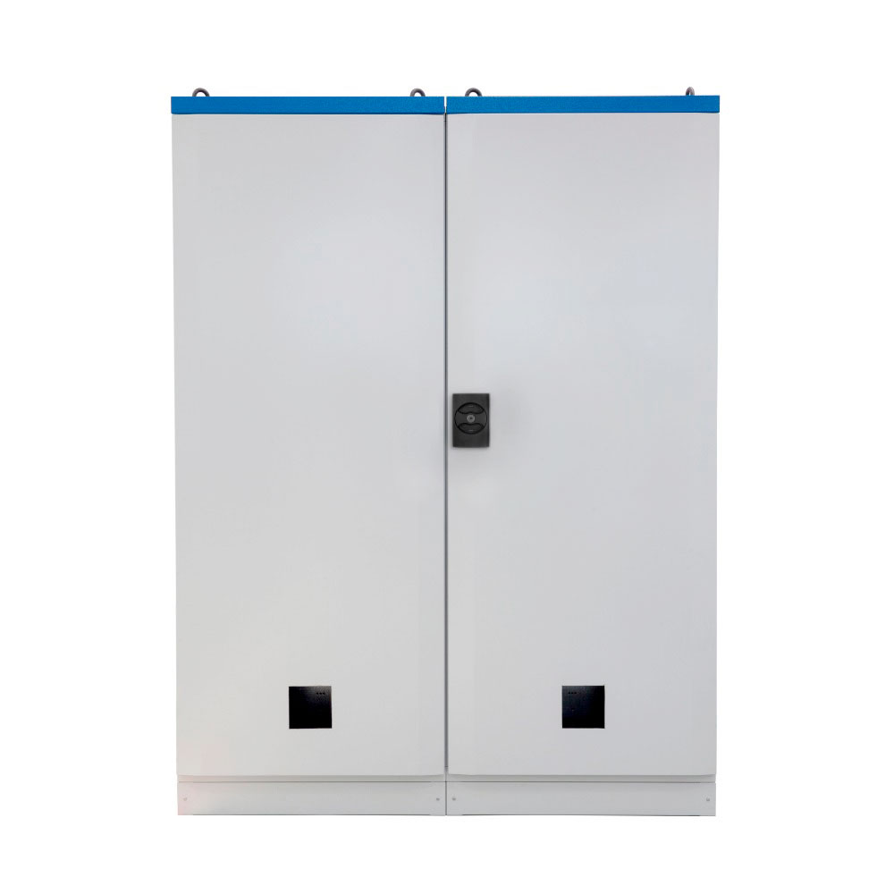 Cerradura para mueble metálico con indicador, pestillo CURVO, acabado negro