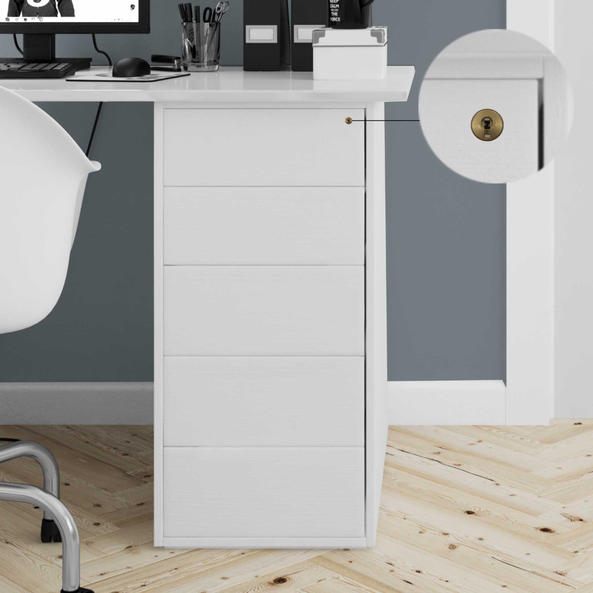 Cerradura LP-225, acabado dorado mate/ Combinaciones diferentes