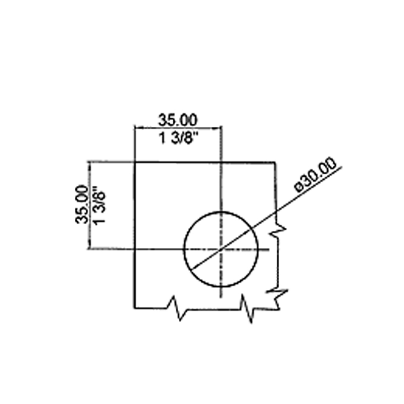 Cerradura para dos puertas de Cristal 
