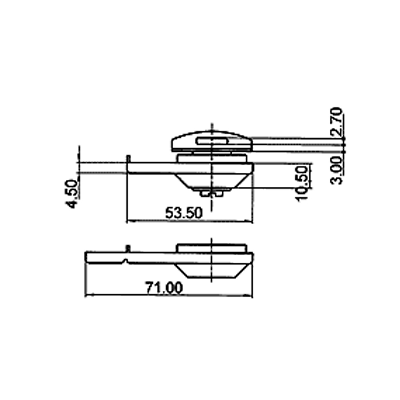 Cerradura para una puerta de Cristal 