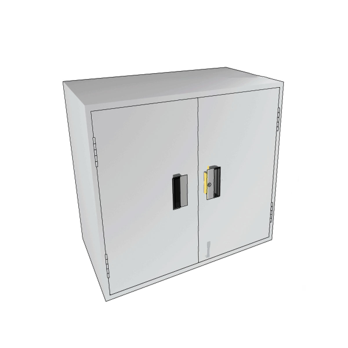 Cerradura y jaladera para locker con españoleta