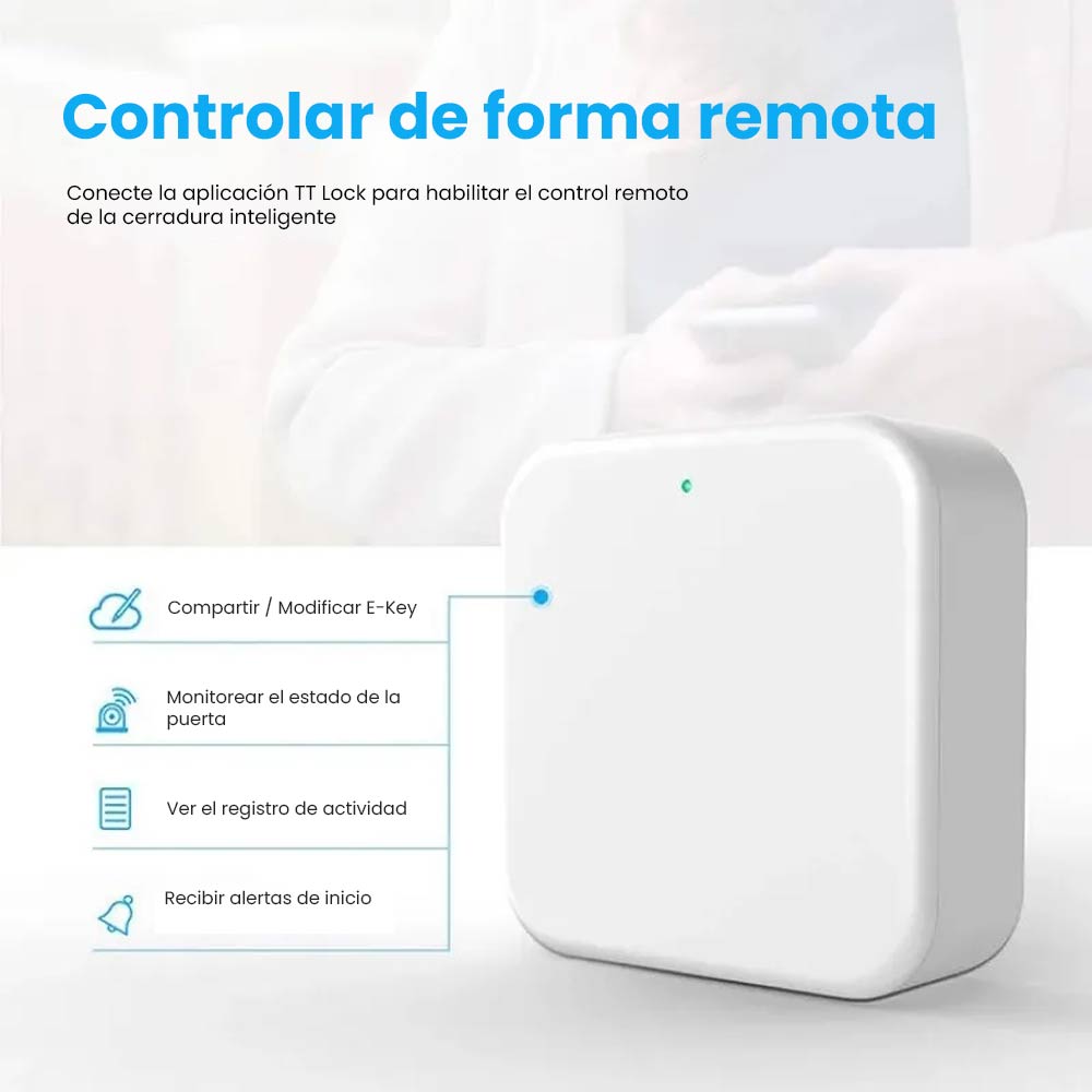 Módulo de conexión GATEWAY dispositivo para cerraduras electrónica, acabado blanco