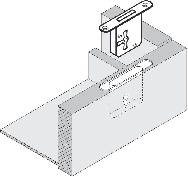 Cerradura perfecta para embutir izquierda de 60mm.