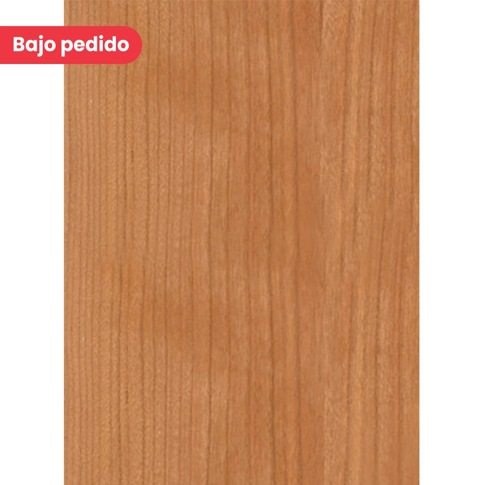 Chapa de madera natural de Cerezo con respaldo de papel
