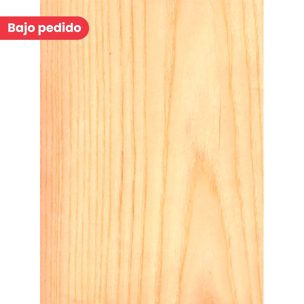 Chapa de madera natural de Fresno con respaldo de papel