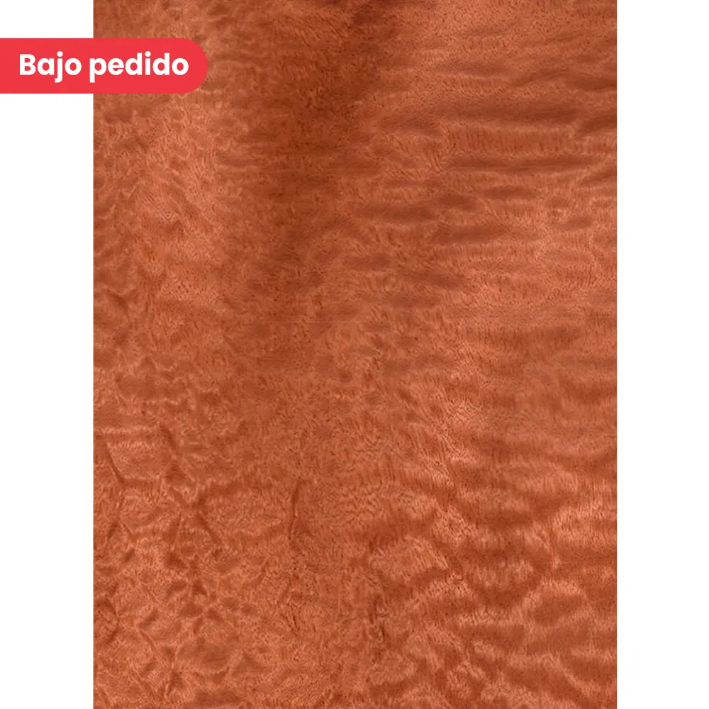 Chapa de madera natural de Sapeli con respaldo de papel