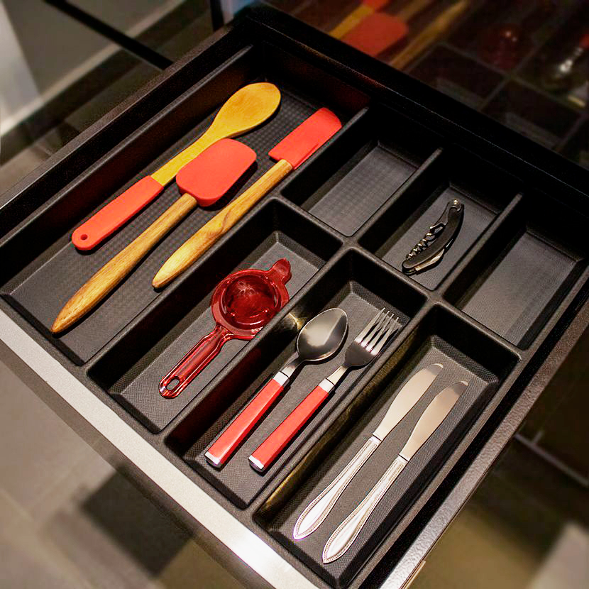Charolas cuberteras GLOBE para cajones de mueble de cocina