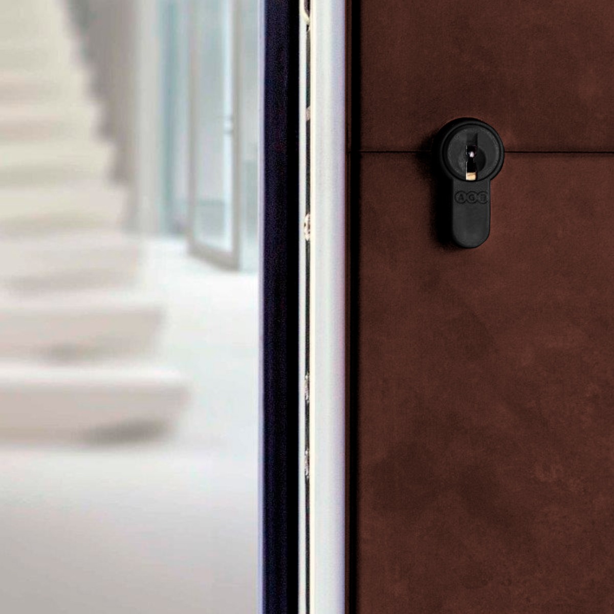 Cilindro Mod. 600 AGB llave-llave de 70 mm, acabado negro