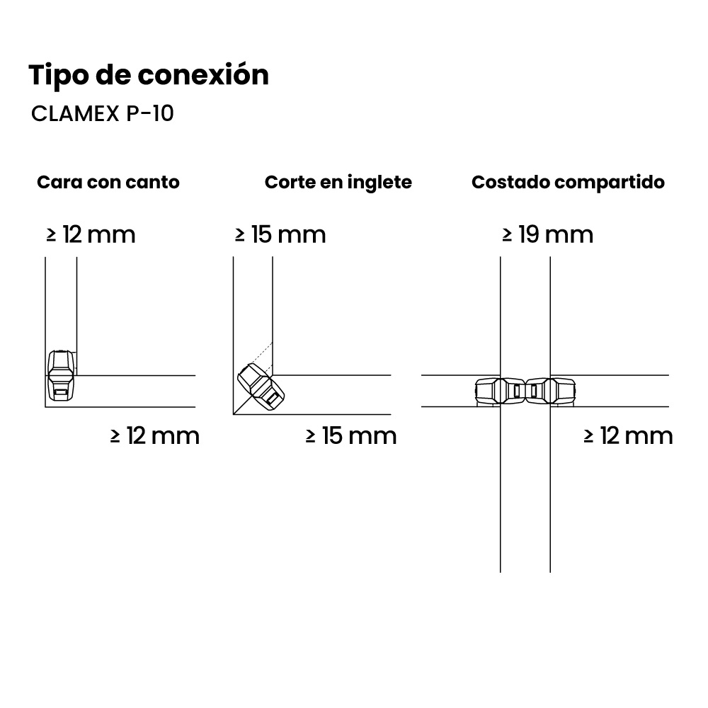 Sistema de Unión Clamex P-10 (Nueva versión)