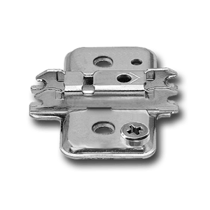 Placa de montaje en cruz para bisagra CLIP, altura 3mm, para atornillar, ajuste excéntrico
