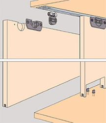 CLIPO 16 H IS: Sistema de diseño interior para 2 puertas de madera