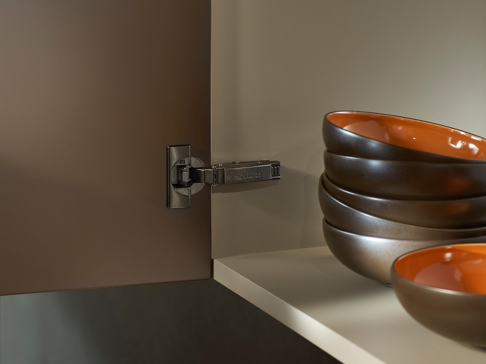 Tapa para cazoleta de níquel sin impresión CLIP top BLUMOTION, acabado negro ónix