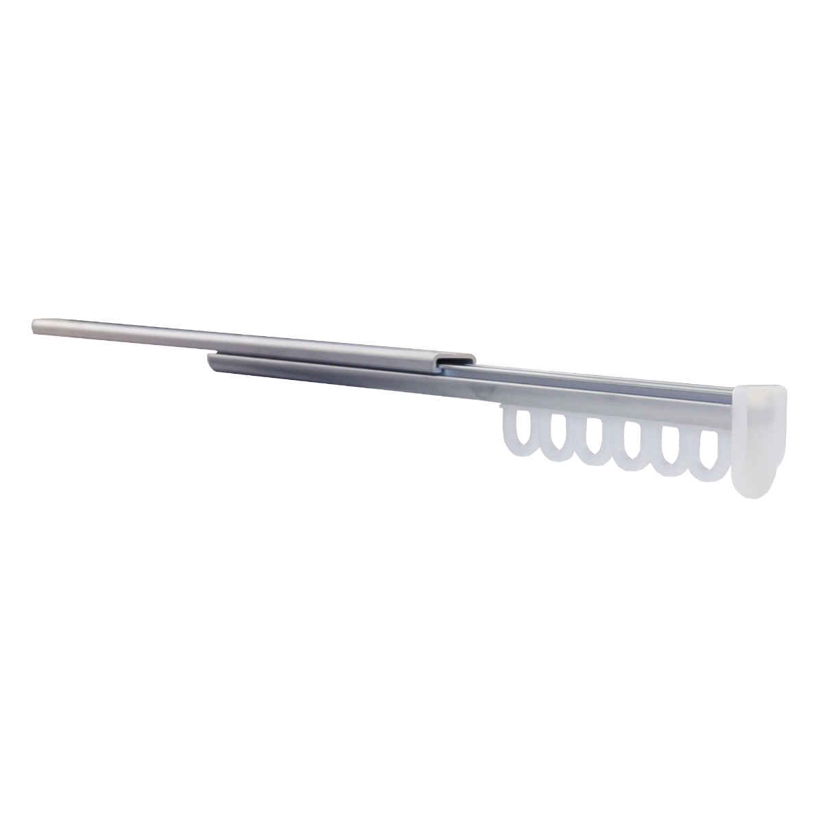 Valet de aluminio extraíble de 300 mm, 6 ganchos