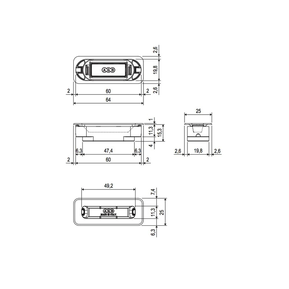 Set de manijas LOS ANGELES Resista® cuadrada para recámara, acabado negro satinado