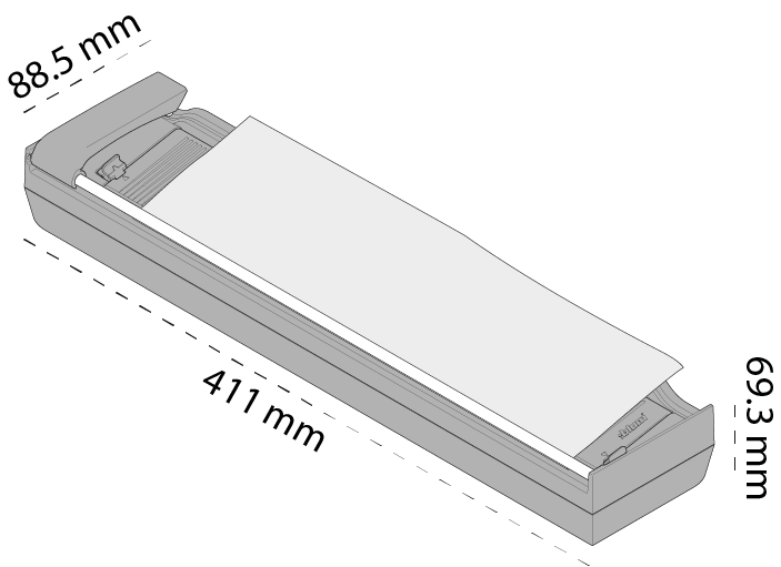 Cortador de papel aluminio ORGA-LINE para organización de cajones de cocina