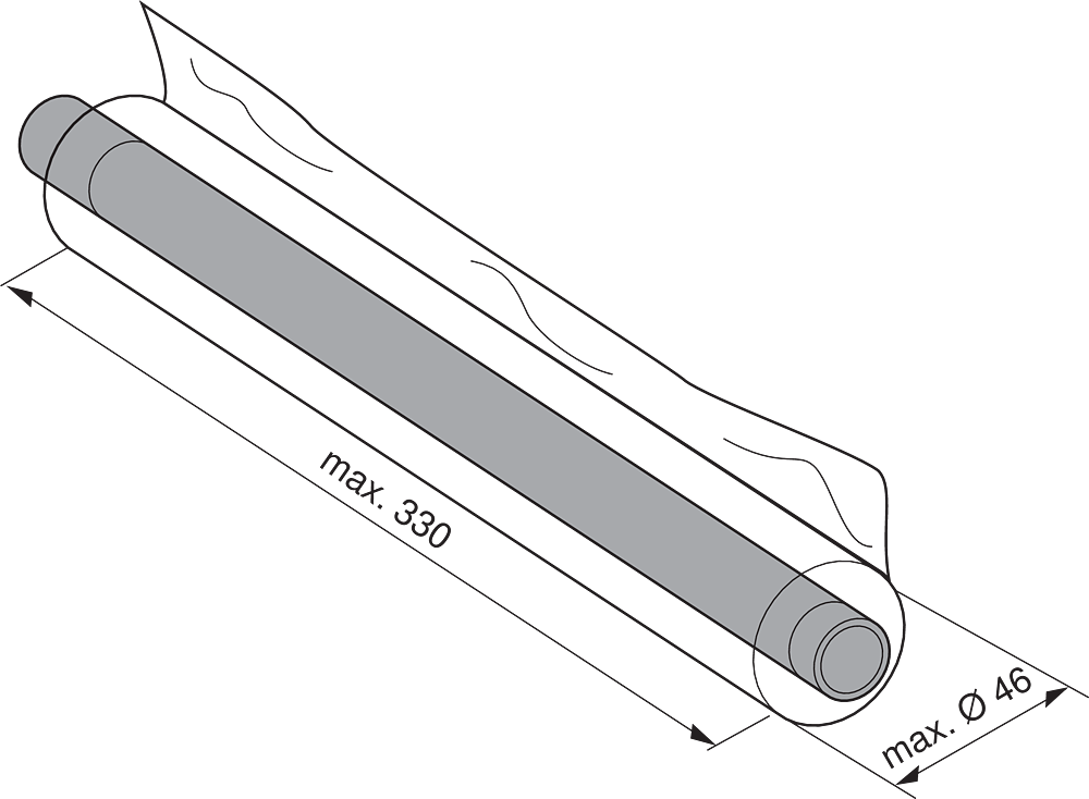 Cortador de plástico Blum ORGA-LINE para organización de cajones de cocina