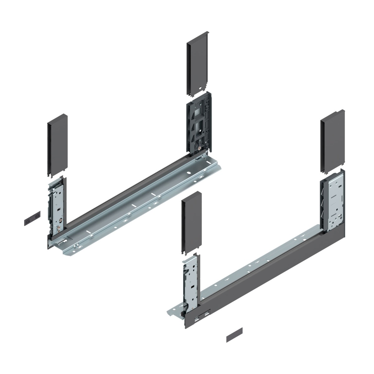 Costados LEGRABOX free Altura C Longitud 500 gris Orión