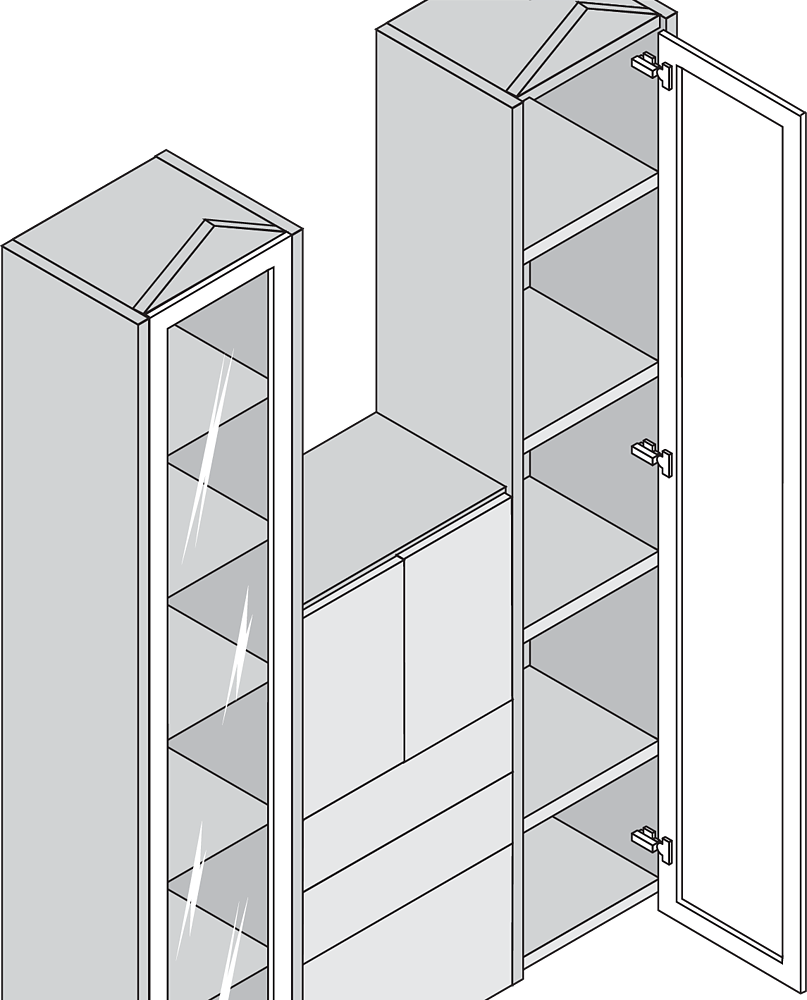 Bisagra CLIP top mini 94° con muelle, para atornillar (cubrimiento total)