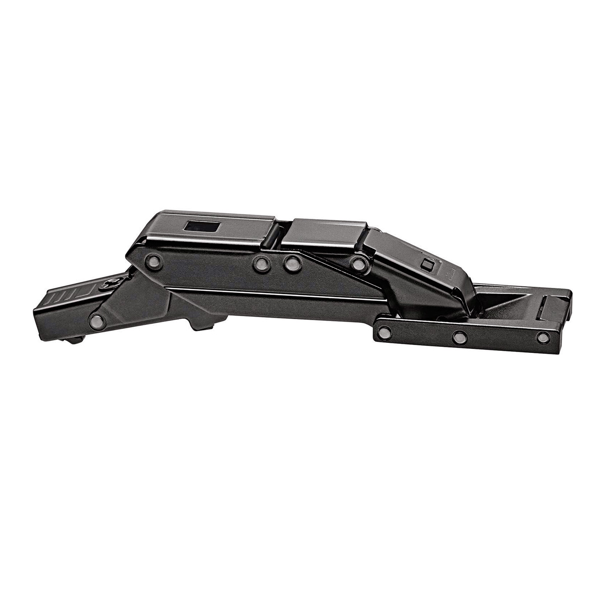 Bisagra CLIP top BLUMOTION CRISTALLO 110°,para costado de madera, acabado negro ónix