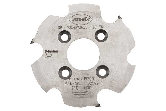 Disco de corte para CNC para fresado del P-SYSTEM, Ø 100.4 x 7 x 30 mm, punta diamante, Z3