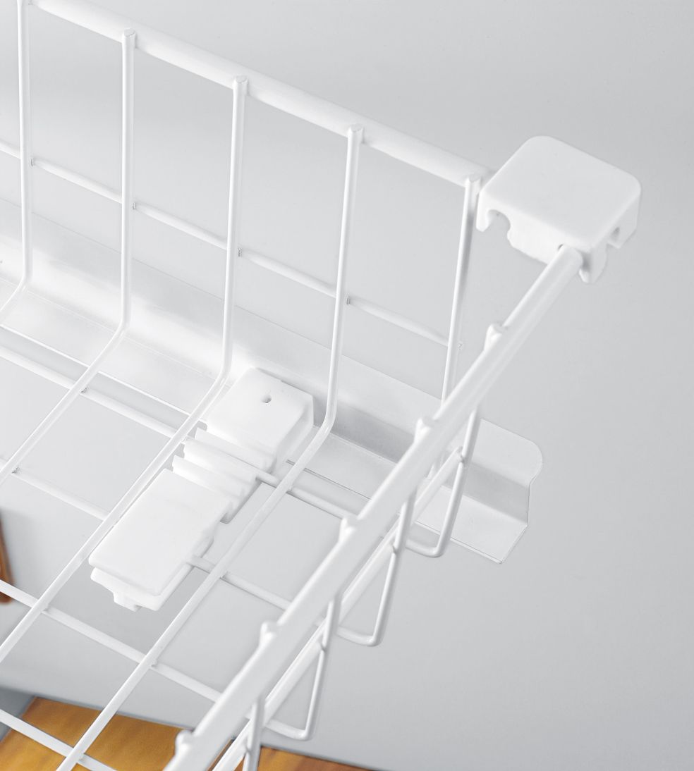 Canastilla extraíble con cierre suave, para mueble de 600mm, acabado blanco