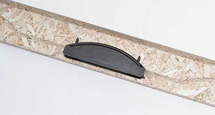 Sistema de unión DIVARIO P-18 para ensamble de entrepaños de 19 mm en adelante