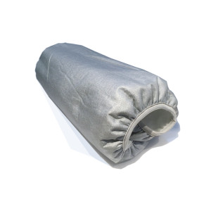 Cubierta repuesto para burro de planchar PRUA, tela plateada, 100 mm x 350 mm