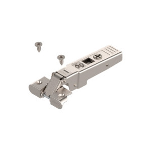 Bisagra CLIP top 95° para marco angosto de aluminio, con muelle para atornillar (cubrimiento total)