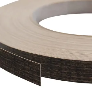 Cubre canto para Laminado TUET Caravella Dark, ancho 22mm, espesor 0.8mm, rollo de 50 m