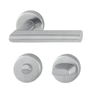 Set de manijas AMSTERDAM para baño, acabado acero inox