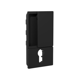 Jaladera WAVE para puerta corrediza para habitación, color negro