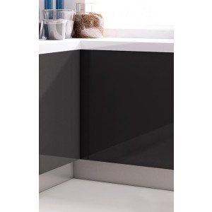 Zoclo FUTURE para gabinetes de cocina, acabado inox satinado