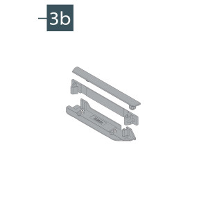 Soporte para SERVO-DRIVE fijación a piso y trasera del gabinete