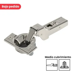 Bisagra CLIP top BLUMOTION 105° grados, medio cubrimiento