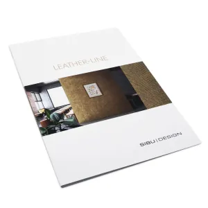 Folder de muestras de laminados decorativos LEATHER LINE SIBU