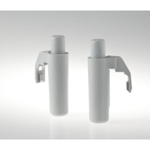 Par de amortiguadores EDI para Servetto en acabado gris