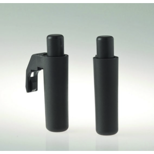 Par de amortiguadores EDI para Servetto en acabado negro