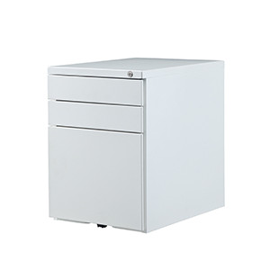 Cajonera metálica DADDY para oficina, color Blanco 