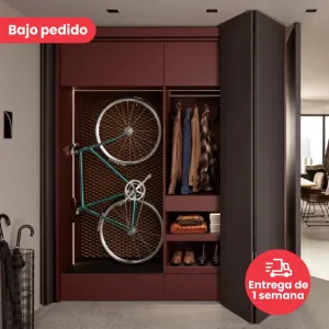 Sistema corredizo REVEGO DUO para puertas plegables e insertables, lado derecho