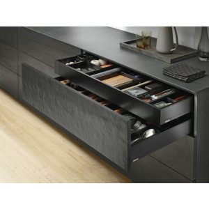 Cajón interno LEGRABOX pure altura M, color negro terra mate