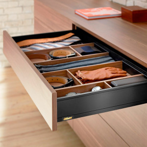 Cajón LEGRABOX pure altura M, color negro carbón mate