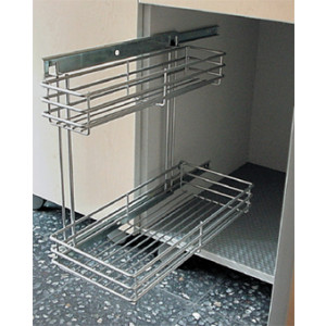 Canastillas extraíbles para gabinete inferior de fregadero, medida 217 x 470 x 420 mm