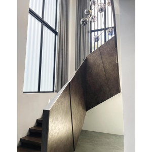 Laminado Chemetal #614 Beowulf Aluminum con Backer, medida de 1220 mm x 2438 mm