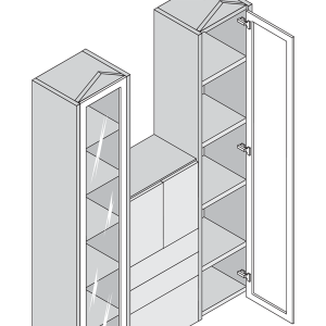 Bisagra CLIP top mini 94° con muelle, para atornillar (cubrimiento total)