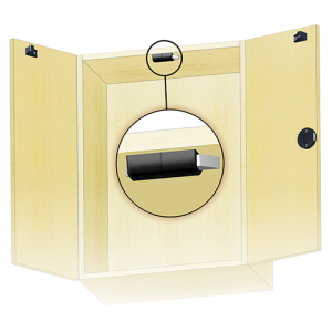 Sistema de cierre para 2 puertas