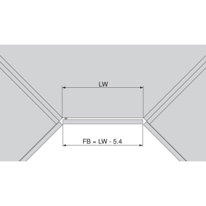 Bisagra CLIP top mueble de 45, apertura 110°, con muelle, taquete Ø8 mm, montaje a presión