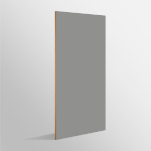 Tablero de MDF con laminado FENIX, Grigio Efeso y trascara HPL Folkstone, formato 1.22 x 2.44 m