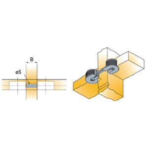 Perno hueso de perro para sistema Exp 6